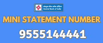 CBI Mini Statement Number by Missed Call, SMS, Central Bank of India Mini Statement Number,
